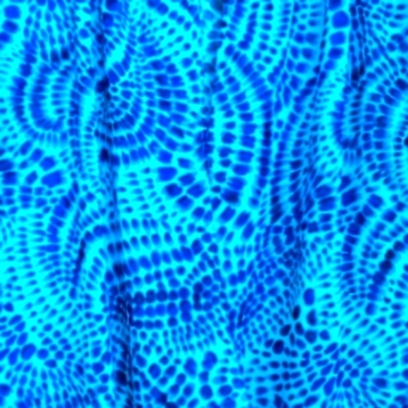 Zac & Rachel Lg Blue/Aqua Abstract/Geometric Pattern 100% Polyester Blouse - Picture 4 of 9